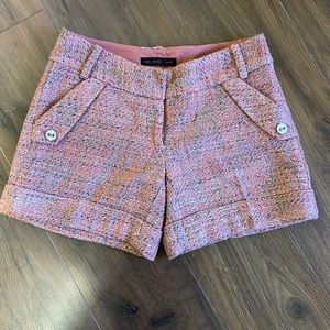 Pink Tweed Shorts Sz 4